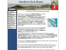 Tablet Screenshot of northernneckhomes.net